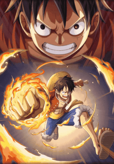 Monkey D Luffy Holding Fireball In Fist GIF