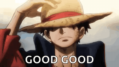 Monkey D Luffy In Straw Hat And Jacket GIF