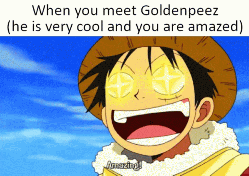 Monkey D. Luffy With Glowing Eyes When You Meet Goldenpeez GIF
