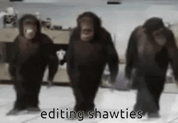 Monkey Dancing Editing Shawties GIF