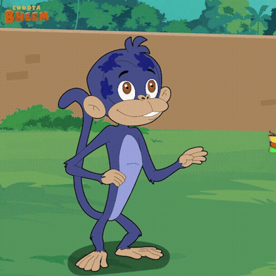 Monkey Dancing Holi Hai GIF