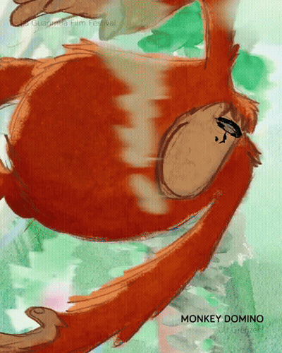 MONKEY DOMINO By La Guarimba Film Festival GIF