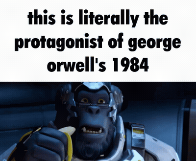 Monkey Eating Banana 1984 Protagonist GIF