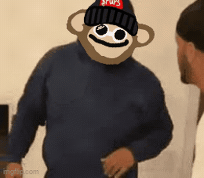 Monkey Face Man With Beanie Saying Drugs GIF