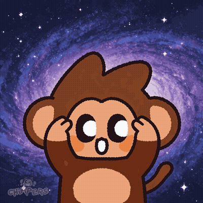 Monkey Galaxy Chippers GIF
