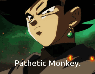 Monkey Goku Black GIF