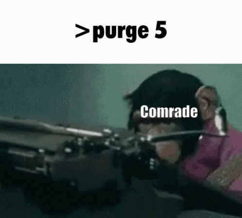 Monkey Holding Gun Purge 5 Comrade GIF