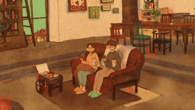Monkey In Chair Saying Join Susz Book Club GIF
