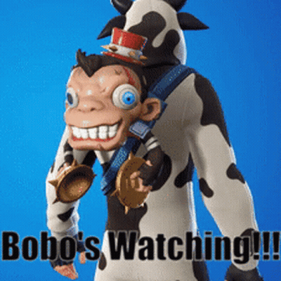 Monkey In Cow Costume Holding Gold Medal GIF