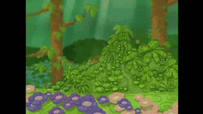 Monkey In Jungle With Flowers GIF