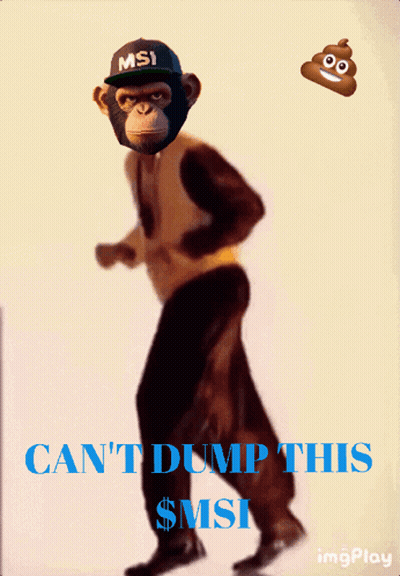 Monkey In MSI Hat Dancing GIF