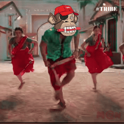 Monkey In Red Hat Saying Tribe GIF