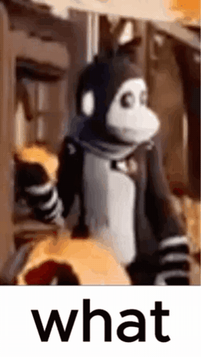 Monkey In Sock Monkey Costume Saying What GIF