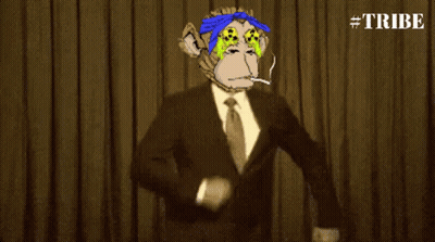 Monkey In Suit Smoking Cigarette Saying Let's Go GIF