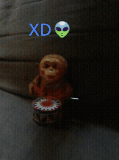 Monkey Playing Drum XD GIF