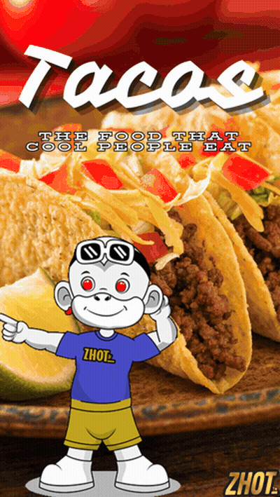 Monkey Pointing At Tacos GIF