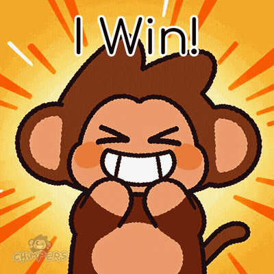 Monkey Saying I Win GIF