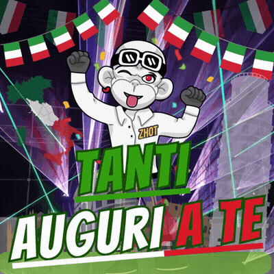 Monkey Saying Tanti Auguria Te GIF