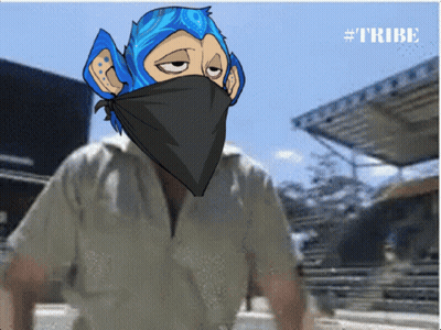 Monkey Wearing Bandana #Tribe GIF