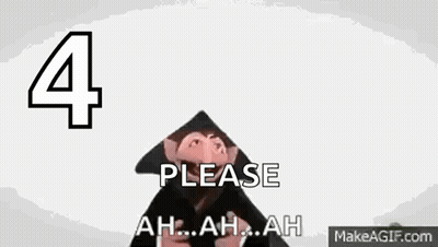 Monkey Wearing Black Hat With Number Four Asking GIF