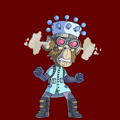 Monkey Wearing Crown And Goggles GIF