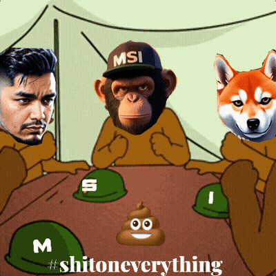 Monkey Wearing MSI Hat With Two Men GIF