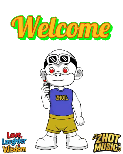 Monkey Wearing Zhot Shirt Sticker