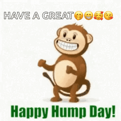 Monkey With Emojis Have A Great Happy Hump Day GIF