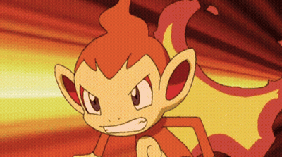 Monkey With Fire Tail Running GIF