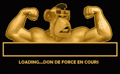 Monkey With Tattoo Saying Loading
