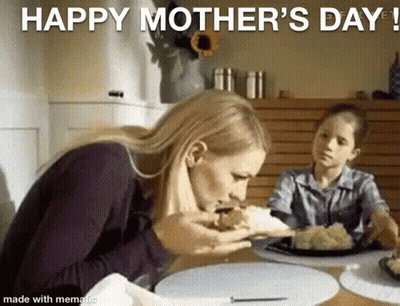 Monkeys Sitting On Log Happy Mother's Day GIF