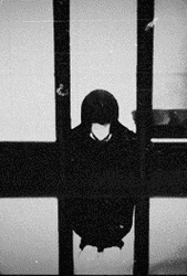 Monochromatic Light Yagami Sitting Down  GIF