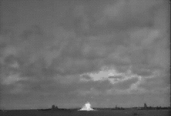 Monochromatic Massive Nuke Explosion GIF