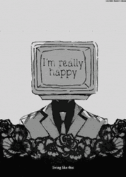 Monochromatic Sad Emoji  Aesthetic GIF