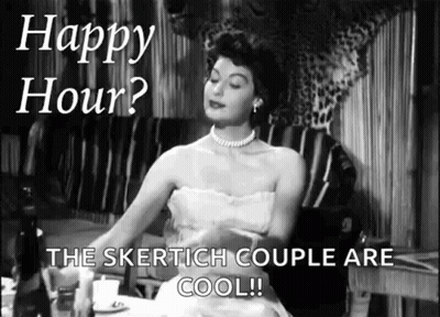 Monochrome Woman Happy Hour Skertich Couple Are Cool GIF