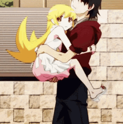 Monogatari Series Hold GIF