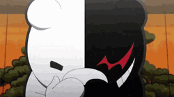 Monokuma Hysterical Laugh GIF