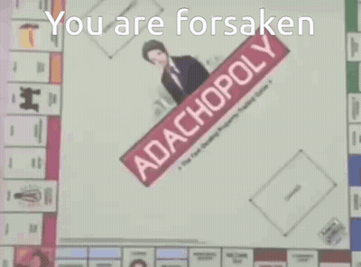 Monopoly Board Saying You Are Forsaken GIF