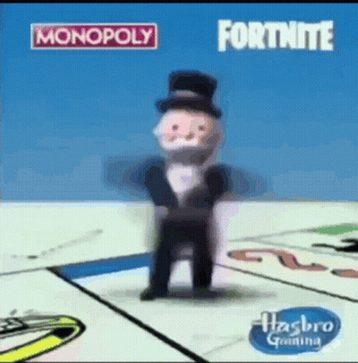 Monopoly Game With Man In Top Hat GIF
