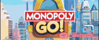 Monopoly Go Game In Futuristic City GIF