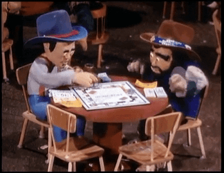 Monopoly Money On Table Cartoon Characters GIF