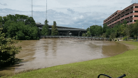 Monsoon Flood Spreading In Ground GIF