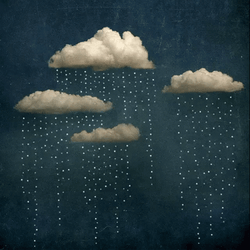 Monsoon Rain Cloud Digital Art GIF