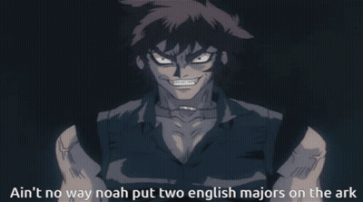 Monster Ain't No Way Noah Put Two English Majors On The Ark GIF