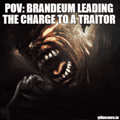 Monster Brandeum Leading The Charge To A Traitor GIF