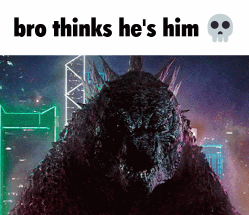 Monster Bro Thinks He's Him GIF