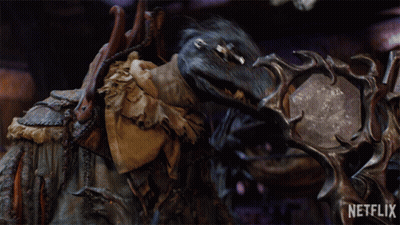 Monster Close Up With Netflix Logo GIF