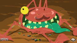 Monster Eyes Moving Like Newton Pendulum GIF