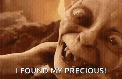Monster Face Saying I Found My Precious GIF