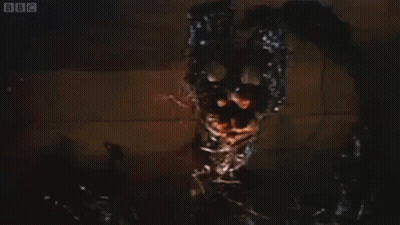 Monster Face With BBC GIF